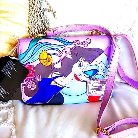 Loungefly Disney The Little Mermaid /Ursula and Vanessa Crossbody Bag NWT - Picture 2 of 16